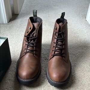 Barbour Men's Brown Leather Boots